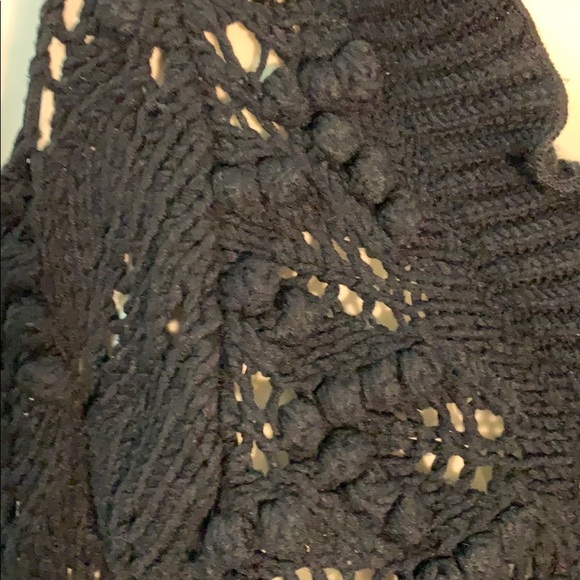 Hand knit wool jacket. Very  nice shape when wear. - Picture 2 of 8